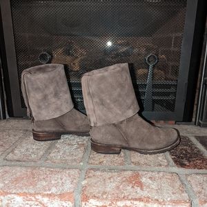 FreeBird LANE Vntg Moto Foldover Suede Boot Size 8